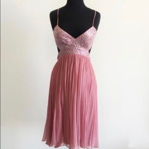 BCBG Dusty Rose Cocktail Dress (Size:4)